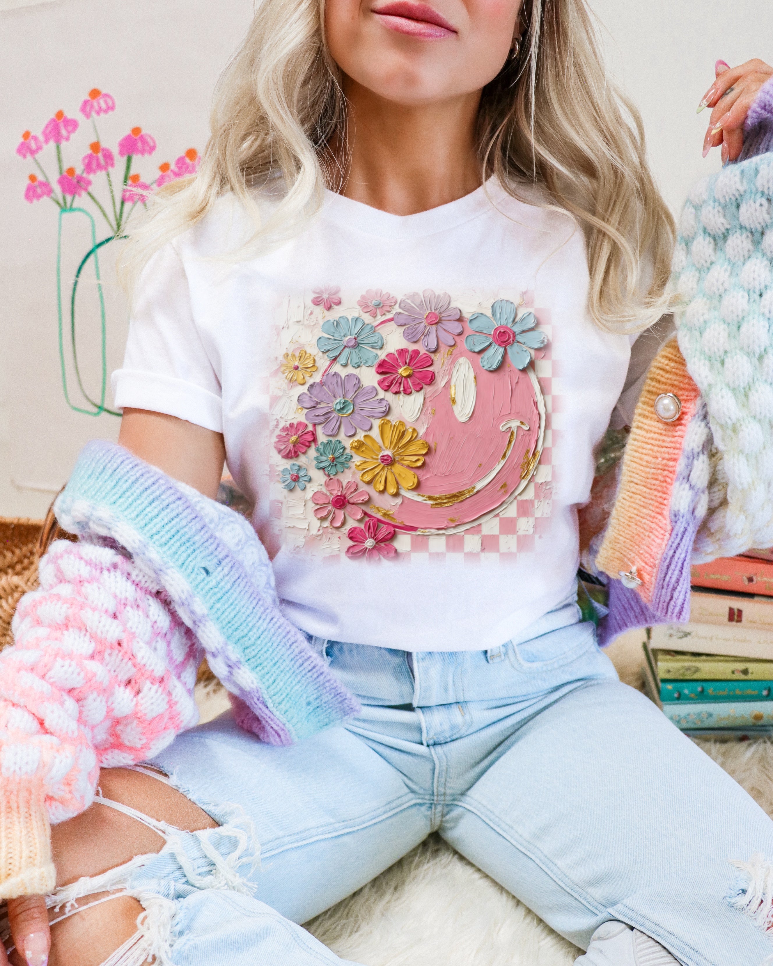 Smiley Bloom Tee